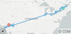  Canadian Capitals with Chicago and West Coast (17 destinations) - 17 destinations 