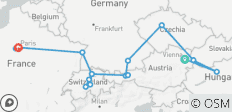  Capitales de l\'Est et la Suisse (16 destinations) - 16 destinations 