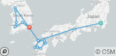  Dreamed Japan with Kyushu Island and Express Korea - 17 destinations 