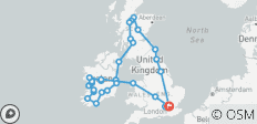  England, Scotland and Ireland (38 destinations) - 38 destinations 
