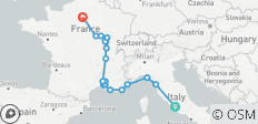  Van Italië naar Frankrijk - 20 bestemmingen 