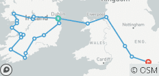  Great Tour of Ireland end London - 22 destinations 