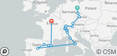  Europe: from North to South and Paris (24 destinations) - 24 destinations 