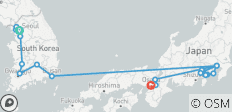  Instantanés de Corée et du Japon, avec Hakone (21 destinations) - 21 destinations 