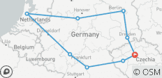  Prague et l\'Allemagne – Circuit ROT (9 destinations) - 9 destinations 