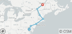  Touring the East Coast from Washington - 7 destinations 