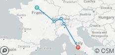  De París a Roma en tren (12 destinos) - 12 destinos 