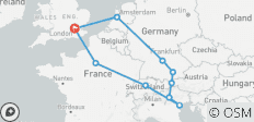  Horizon européen (Hôtels, Été, Départ de Londres, Classique) - 10 destinations 