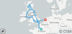  Circuito del Atlántico (de París a Ámsterdam) - 26 destinos 