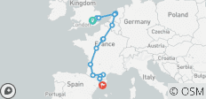  Voyage remarquable fin Barcelone (17 destinations) - 17 destinations 