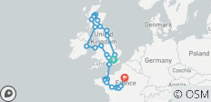  Vereinigtes Königreich, Irland und Nordfrankreich (einschließlich Drumnadrochit) - 32 Destinationen 