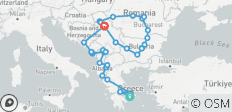  Entdecken Sie das Herz des Balkans in 28 Tage; halbprivate Tour mit eigenem Reiseleiter und Fahrzeug - 41 Destinationen 