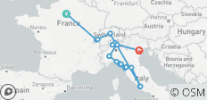  Frankreich, die Schweiz und Italien mit der Bahn (44 Reiseziele) - 44 Destinationen 