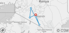  6 Dagen Masai Mara Klassieke Safari - 5 bestemmingen 