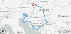  Mediterranean Vibe &amp; Imperial Europe; Semi - Private Tour with Dedicated Tour Leader &amp; Car - 16 destinations 