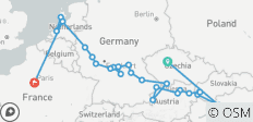  Van Praag naar Parijs &amp; De pracht van Europa 2028 - 26 bestemmingen 