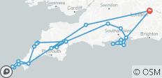  Au départ de Londres : circuit de 7 jours sur l\'île de Wight, à Stonehenge, en Cornouailles et sur la côte sud - 26 destinations 