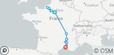  Grand France-Reise (, von Paris nach Arles) - 15 Destinationen 