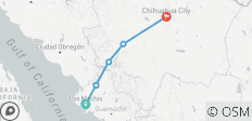  Zugfahrt durch den Copper Canyon &amp; Rarámuri-Abenteuer – 5 Tage4 Nächte - 5 Destinationen 