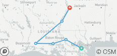  New Orleans und die umliegenden Städte - 6 Destinationen 