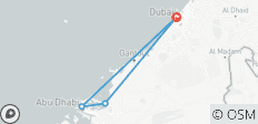  Dubai &amp; Abu Dhabi 2 beautiful Emirates - 4 destinations 
