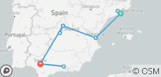  España en 12 días: Barcelona, Valencia, Madrid y Sevilla - 11 destinos 