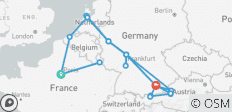  Gran recorrido por Europa Occidental en 16 días: París, Luxemburgo, Brujas, Ámsterdam, Colonia, Fráncfort y Múnich - 24 destinos 