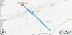  Sahara-Trekking 6 Days (Walk with nomads and camels) - 4 destinations 