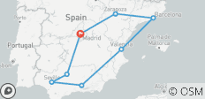  7-Day Tour Andalusia &amp; Mediterranean Coast &amp; Barcelona from Madrid - Clase A - 8 destinations 
