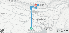  Privatreise mit Reiseleiter durch Nordostindien und Bhutan - 13 Destinationen 