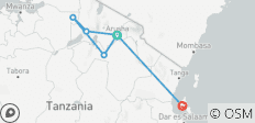 14-Day Serengeti Safari &amp; Zanzibar Beach Holiday - 6 destinations 