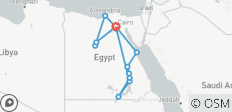  La grande escapade en Égypte : 14 jours entre pyramides, Alexandrie, le Désert Blanc, une croisière sur le Nil et Hurghada - 15 destinations 