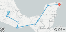 Aventura de 13 días con mochila por México: de la capital a Yucatán - 10 destinos 