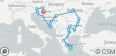  Grand Balkan Odyssey Greece to Zagreb Adventure - 19 days - 45 destinations 
