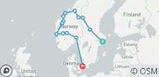  Scandinavian Wonders Fjords and Capitals Odyssey - 10 days - 15 destinations 