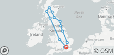  Abenteuer durch britische Landschaften und Stadtansichten – 8 Tage - 14 Destinationen 