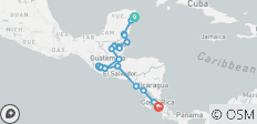 Aventure en Amérique centrale (41 destinations)