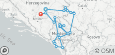  Durch die Perlen und Gipfel des Balkans (Mehrere Länder) - 25 Destinationen 