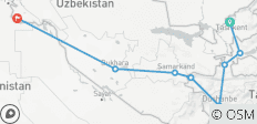  10-day Best of Uzbekistan and Tajikistan - 8 destinations 