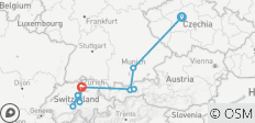  De Prague à Zurich GO (y compris Wattens) - 9 destinations 