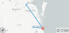 5-Day Gold Coast & Moreton Bay Adventure with Gourmet Mountain Tour