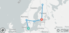  Nordic Wonders: Copenhagen, Oslo, Stockholm &amp; Helsinki W/ Lapland Magic, Santa Claus Village &amp; 4-Star Stays - 6 destinations 