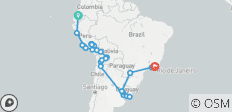 Die große südamerikanische Reise - Von Quito nach Rio