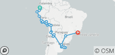 The Great South American Journey: Quito to Rio Adventure