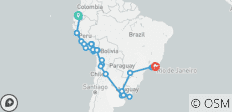 The Great South American Journey: Quito to Rio Adventure