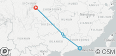 Hong Kong to Chengdu Express: 9-Day Chinese Journey - 4 destinations 