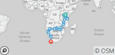  Kenya to Cape Town - 28 destinations 