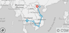  Das Beste aus Kambodscha &amp; Vietnam - 10 Destinationen 