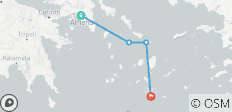  Athens to Santorini - 4 destinations 