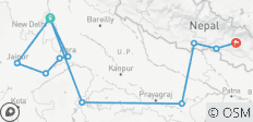  Höhepunkte von Indien &amp; Nepal - 11 Destinationen 